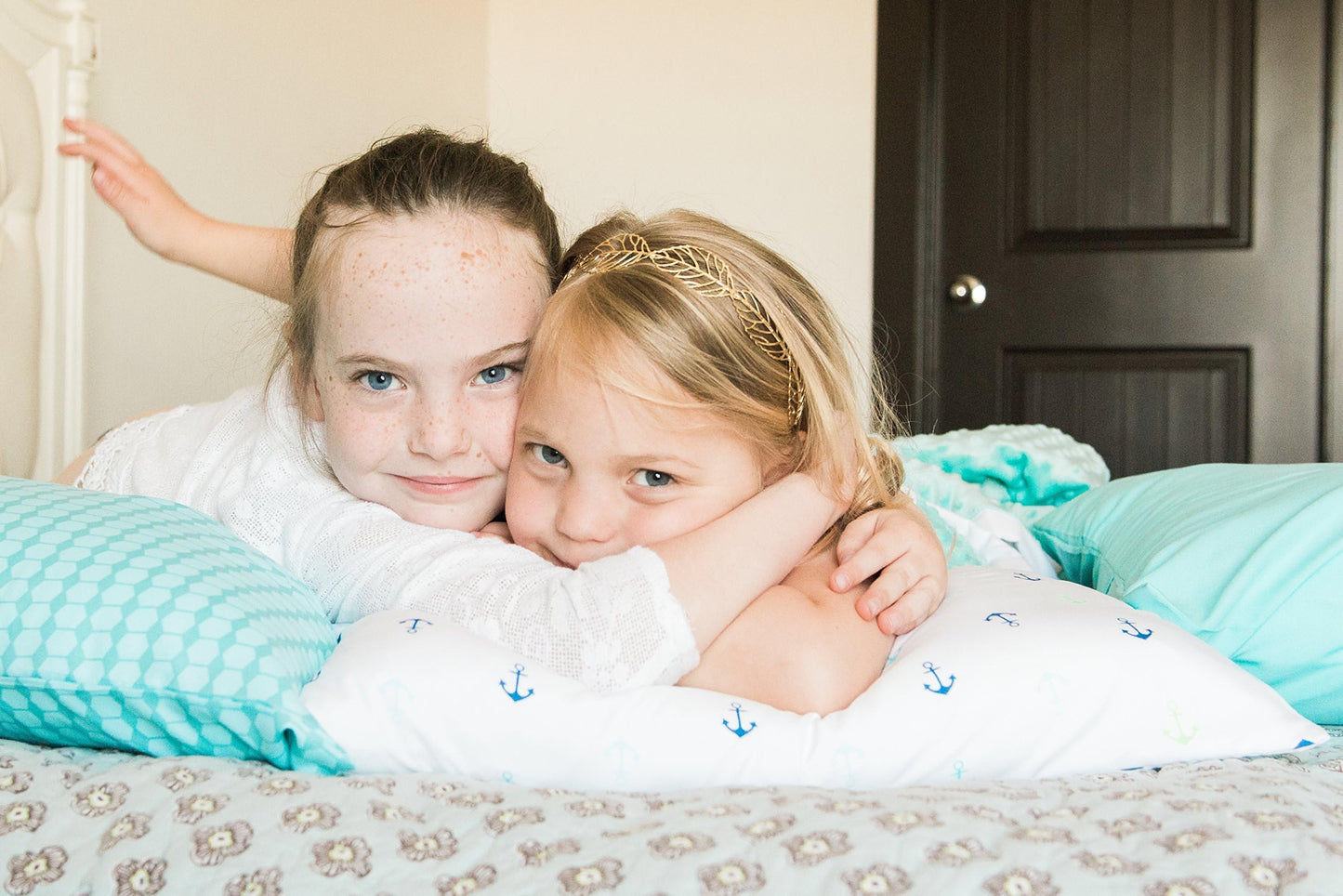 Ella & Max Toddler Pillowcase. Anchor Nautical. Soft & Cuddly. Fits 13X18 & 14X19 Toddler Pillows. Easy To Wash & No Ironing. Ha