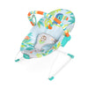 Bright Starts Rainforest Vibes 3-Point Harness Vibrating Baby Bouncer With-Toy Bar
