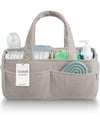 PUTSKA Baby Diaper Caddy Organizer for Changing Table - Stylish Nursery Storage Basket, Newborn Essentials, Baby Shower Gifts an