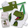 Dinosaur Tooth Fairy Pillow Boy-Tooth Fairy Kit W/Notepad & Keepsake Photo Pouch-Felt Tooth Fairy Box - Dear Tooth Fairy Notepad