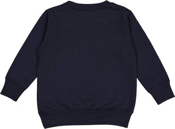 Rabbit Skins Toddler Fleece Long Sleeve Pullover Sweatshirt, Navy, 3T