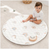 Comfy Cubs Round Kids Play Mat -Small 36 inches Soft Quilted Baby Floor Mat with Non-Slip Bottom - Plush Design for Toddlers Pl