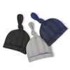 The Boo Boo Club Baby Cotton Blend Knot Cap Set | Soft & Breathable Newborn Caps | Baby Head Cap | Pack Of 3 (03 M) Multicolour