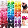 30Pcs Big 6 Inch Hair Bows For Girls Grosgrain Ribbon Toddler Hair Accessories With Alligator Clips For Toddlers Infants Girls K
