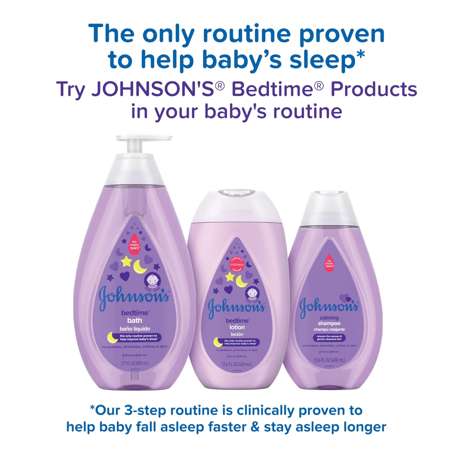 Johnson'S Moisturizing Bedtime Baby Lotion With Coconut Oil & Naturalcalm Aromas To Help Relax Baby, Mild, Hypoallergenic & Para