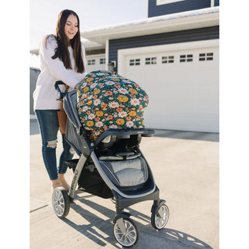 Konssy Baby Car Seat Covers- Multi-Use Carseat Canopy For Babies, Stretchy Infant Carseat Cover Boy, Shower Gifts For Unisex Boy