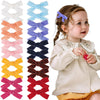 C LLOT Velvet Hair Bows for Baby Girls in Pairs,Baby bow with Fully Lined Hair Clips Hair Accessories for Toddlers Infants,20 P