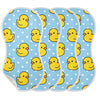 YYZZH Cartoon Cute Duck Heart Pattern Muslin Burp Cloths for Baby 4 Pack 100% Cotton Baby Washcloths Bibs for Boy Girl