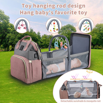 Anwtotu Diaper Bag With Changing Station,Diaper Bag Backpack,Girl Boy Diaper Bag,Large Capacity,900D Excellent Oxford(Ungrade Pi