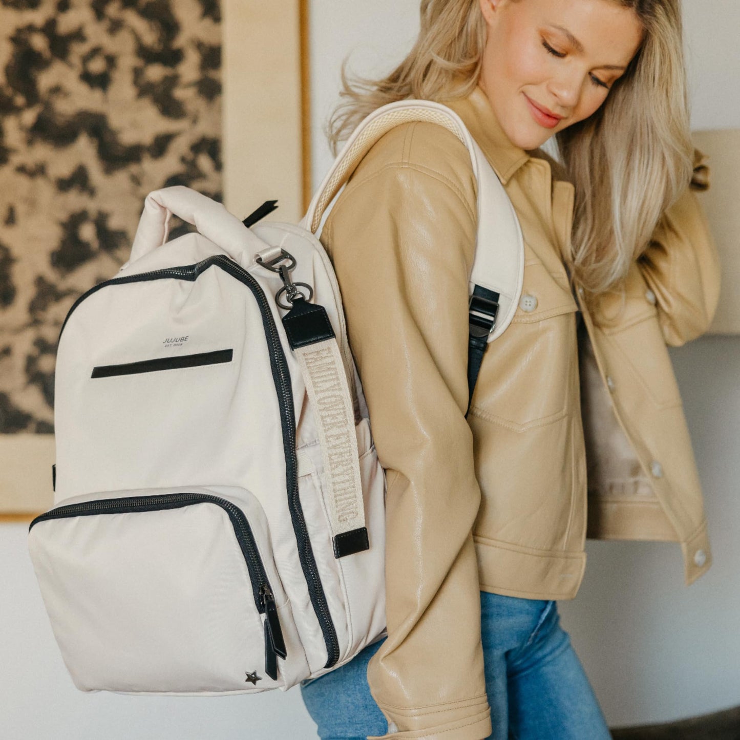 Jujube X Witney Carson - New Classic Diaper Bag Backpack With Portable Changing Pad, Stroller Straps, Large Travel Backpack For