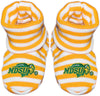 North Dakota State University Ndsu Bisons Newborn Baby Striped Bootie Sock