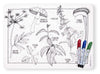 Modern-Twist Waterproof, Dishwasher Safe Mark, Mat & Marker Set, Dangerous Plants