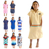 Cor Childrens Unisex Poncho Towel Robe Light And Dark Blue For Kids Ages 3-10 (Retro-Sand)Cor Childrens Unisex Poncho Towel Robe