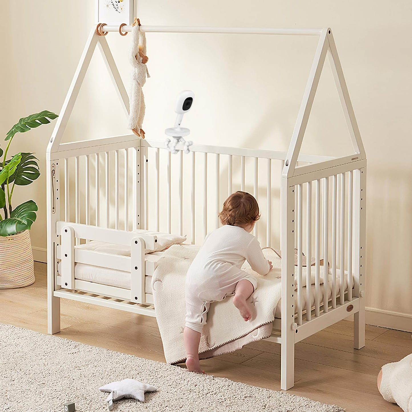 Flexible Baby Monitor Mount Compatible With Nanit Pro Smart Baby Monitor & Flex Stand Baby Monitor, Tripod Baby Camera Mount, Pe