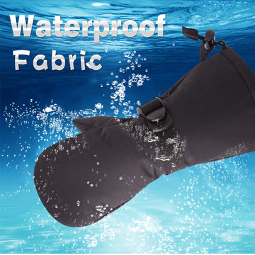 Winter Kids Waterproof Gloves For Boys Girls Snow Ski Toddler Baby Mittens Outdoor For Infant Teens 1-5T (N-Black, M(2-4T))