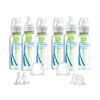 Dr. Brown'S Options Plus Baby Bottles, 8 Ounce, 6 Count Plus 2 Bonus Level 2 Nipples And Sippy Spouts