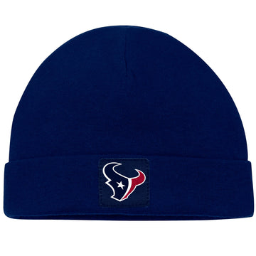 Gerber Nfl Houston Texans 3 Pack Bodysuit Footed Pant And Cap Registry Gift Set, Blue/White Houston Texans, 0-3M