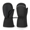 MoKo Toddlers Winter Mittens, Non-Slip Waterproof Snow Gloves Dinosaur with Zipper Warm Velvet Cloth Ski Gloves for Ages 6-8 Tod
