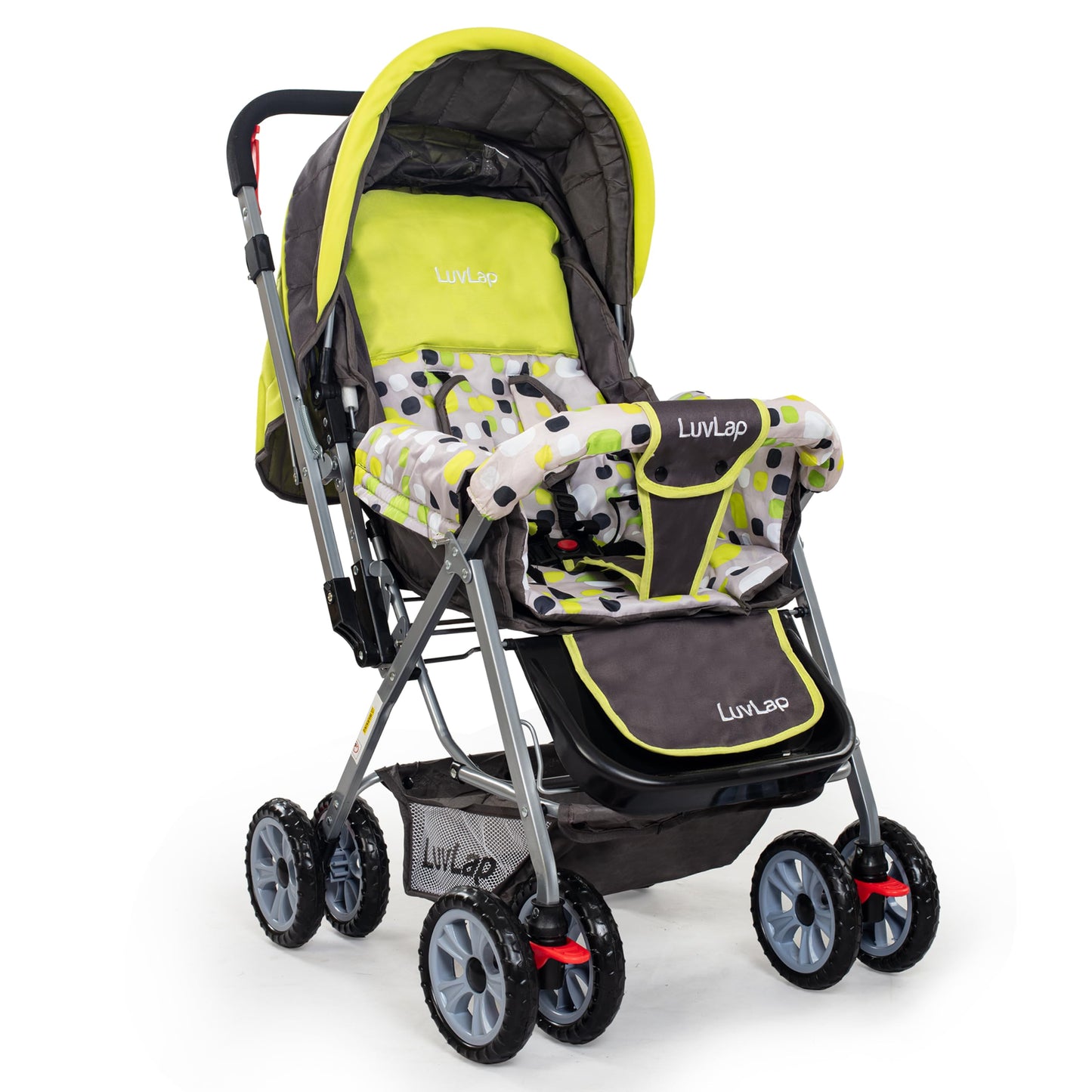 Luvlap Sunshine Baby Stroller / Pram For 0 To 3 Years, New Born / Toddler / Kid, 5 Point Safety Harness, Adjustable Backrest, 36