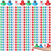 MiniInflat 400 Pcs Christmas Rubber Ducks Assorted Rubber Duckies Bulk Xmas Mini Pool Bath Toy Ducks Small Tiny Ducky for Christ