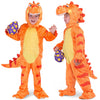Spooktacular Creations Baby Orange T-Rex Costume With Toy Dinosaur Egg For Kids Halloween Dress Up, Dinosaur Theme Party (18-24