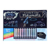 The Pencil Grip Black Board Playmat Kit With 12 Wonder Stix, 12' X 17', 4 Boards