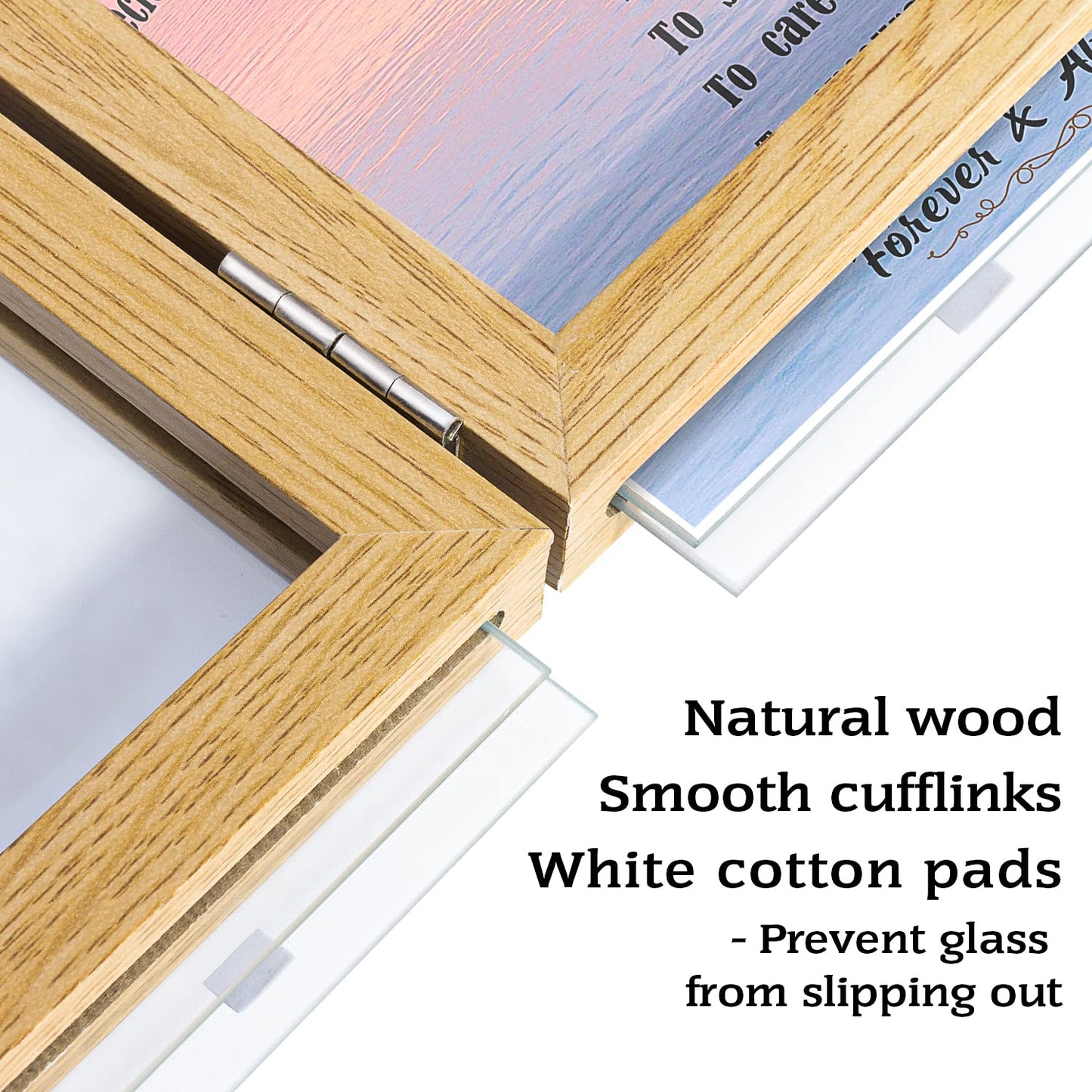 Kullder Baptism Gift For Baby Boy Or Girl Personalized Baptism Frame Godchild Praying Gift 5X7 Double Frame For Christening Show