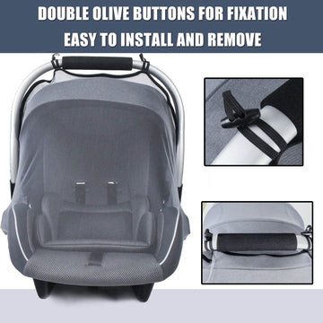 Mosquito Net For Baby Car Seats, Infant Stroller And Bassinets, Infant Car Seat Insect Mesh Net,Breathable,Easy Fitting, Portabl