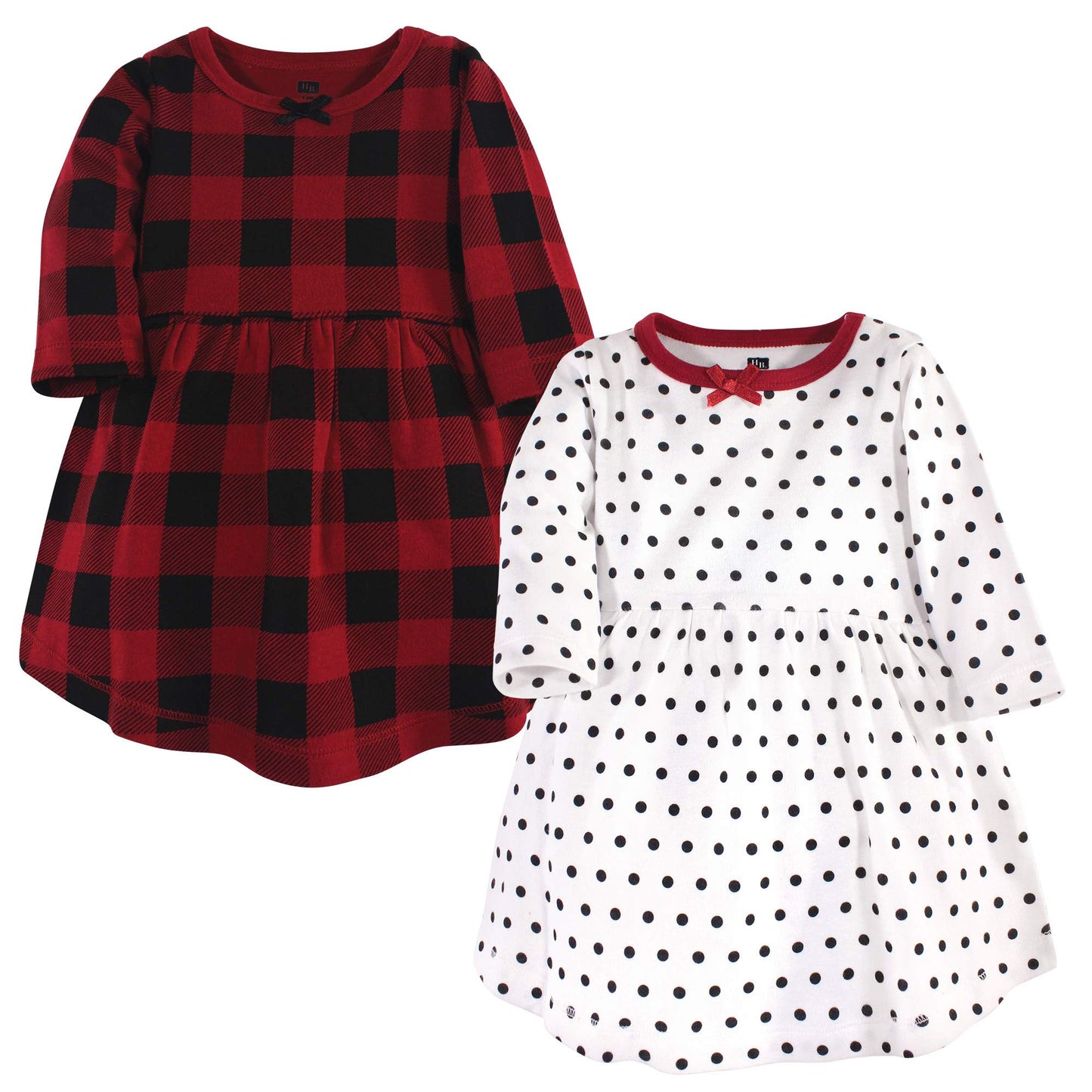 Hudson Baby Baby Girls Cotton Dresses Casual Dress, Classic Holiday, 4T Us