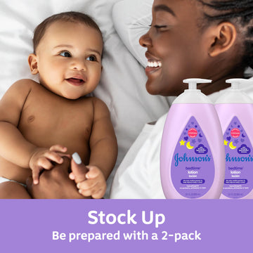 Johnson'S Moisturizing Bedtime Baby Lotion With Coconut Oil & Naturalcalm Aromas To Help Relax Baby, Mild, Hypoallergenic & Para