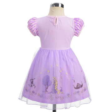 Dressy Daisy Princess Dress Up Clothes Halloween Fancy Party Tulle Skirt Summer Outfit With Braid Hair Hoop For Baby Girls Size