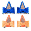 2 Pairs Dog Ears Hair Bow Clips For Toddler Kids Glitter Bows Halloween Costume Accessories Animal Cosplay Birthday Party Suppli