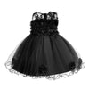 Flower Baby Girl Lace Dress Toddler Tulle Sleeveless Bow Princess Party Wedding Pageant 2T 3T Lace Dress Black 100