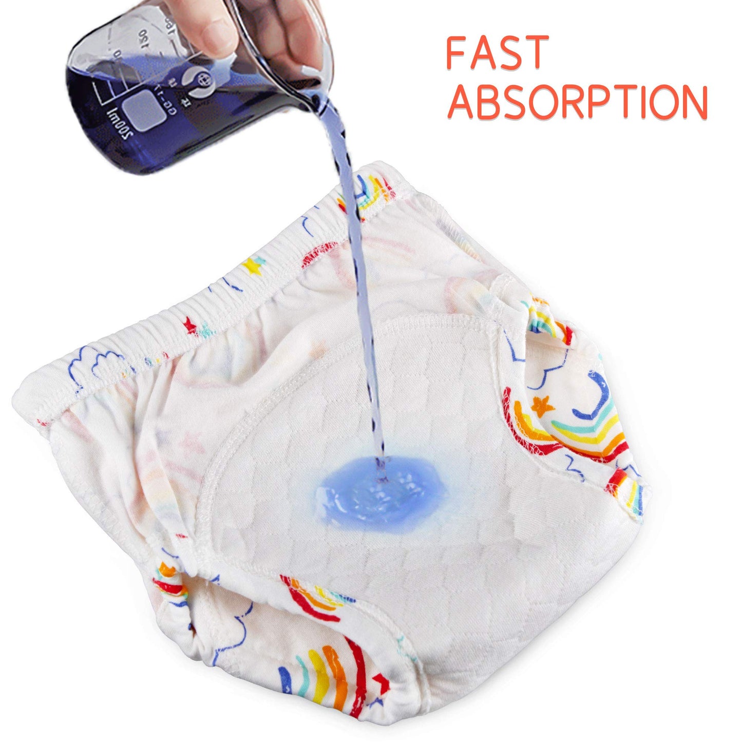 U0U Toddler Potty Training Pants 4 Pack,Cotton Training Underwear Size 2T,3T,4T,Waterproof Underwear For Kids Pink 4T