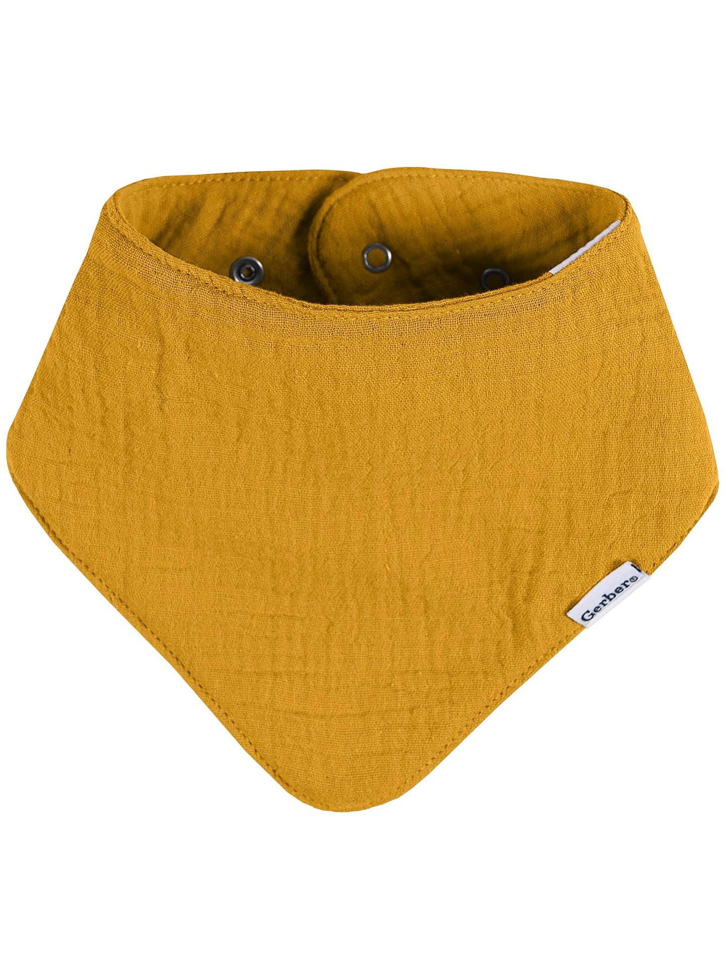 Gerber Baby Unisex Muslin Bandana Bibs 10-Pack, Solid Earth, One Size