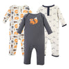 Hudson Baby Baby Girls Cotton Coverall, Forest, 6-9 Months Us