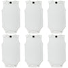 Little Pipers Baby Cotton Onesee White Undershirts Bodysuits 6 Pack 3-6 Months, White Sleeveless (6Pk)