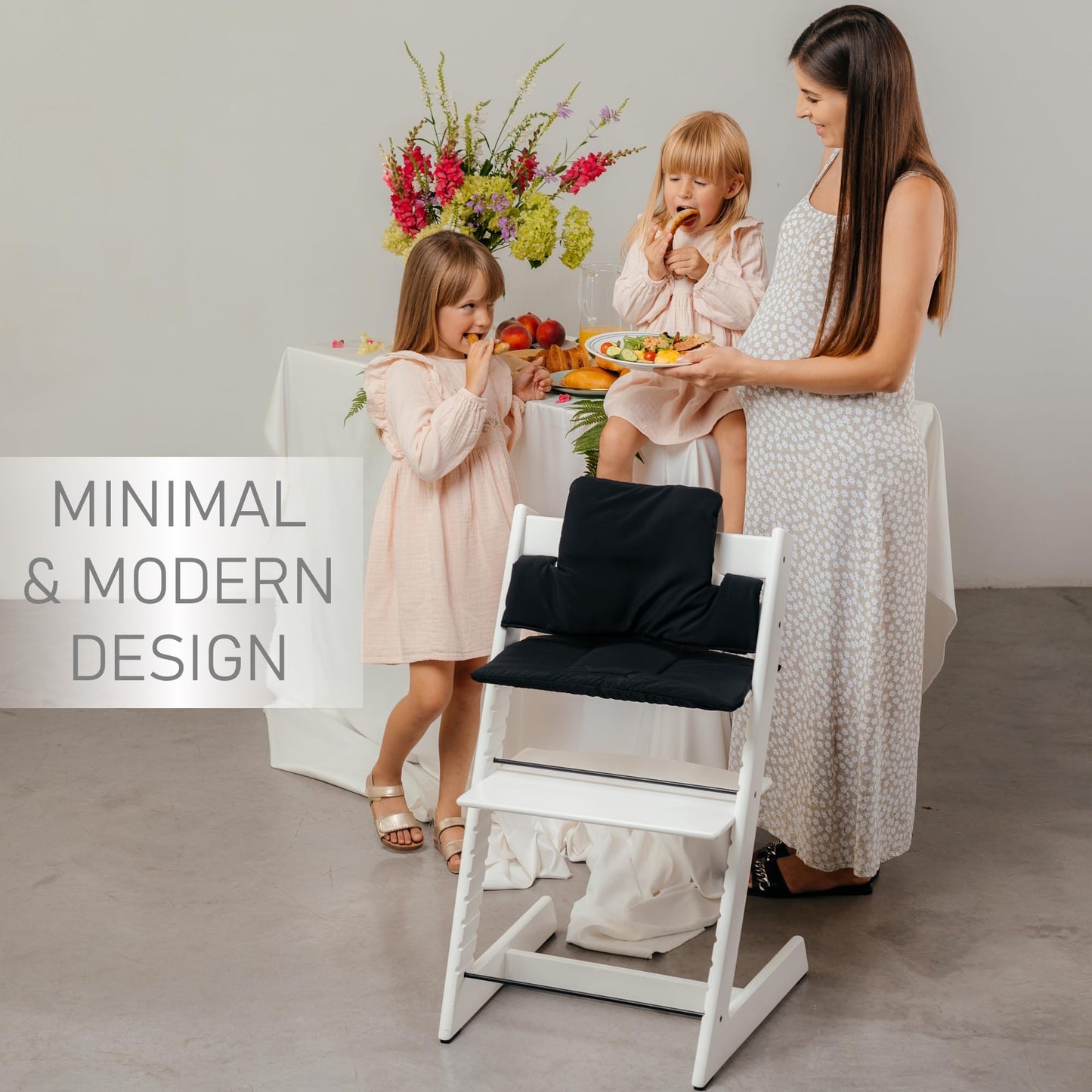 Sa Accessories Cushion Compatible With Stokke Tripp Trapp - Waterproof Soft Seat Cushion For Infants, Babies & Toddlers - High C