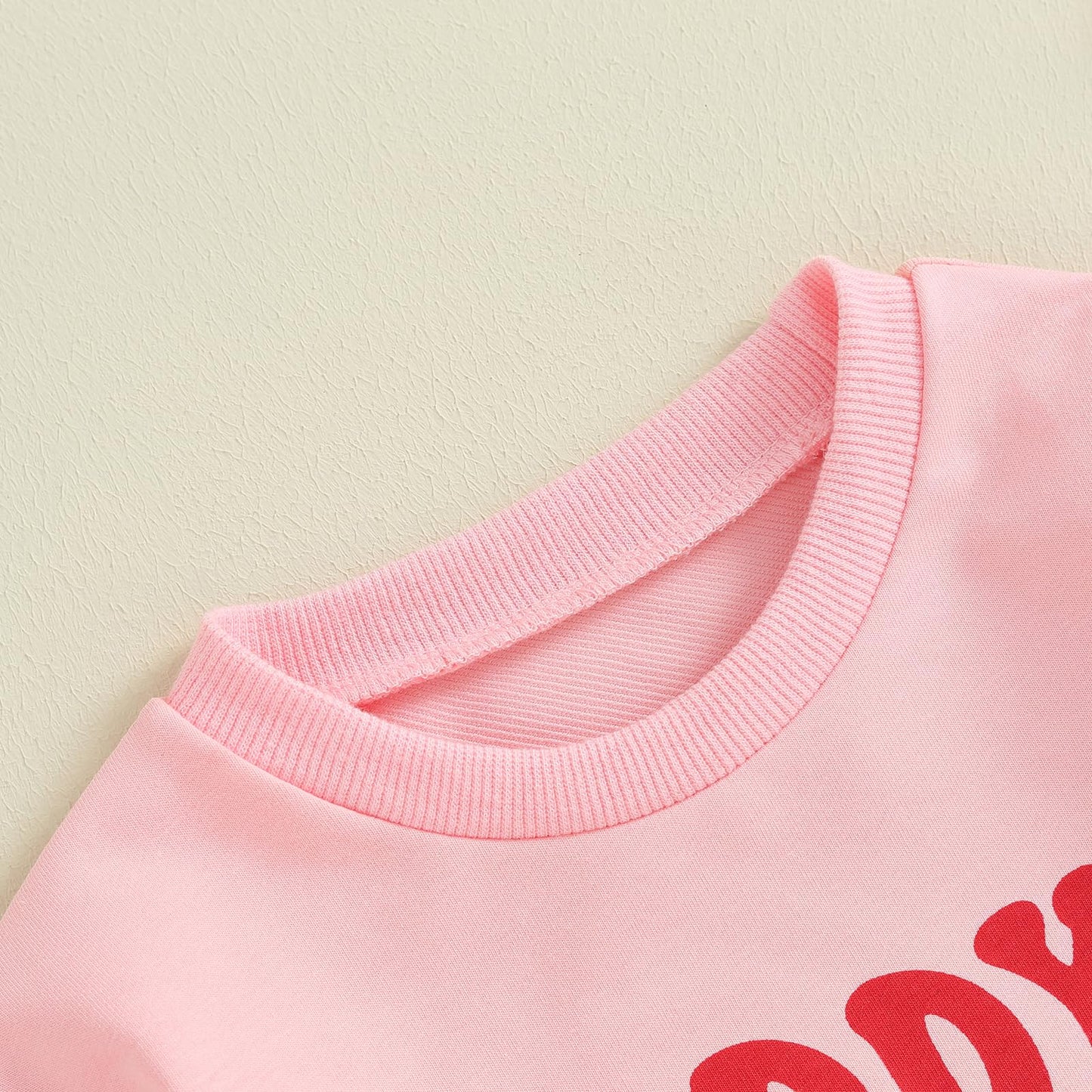 Fiomva Valentines Day Baby Girl Outfit Newborn Bubble Romper Toddler Crewneck Sweatshirt Infant Cute T Shirt Clothes (C1 Daddy'S