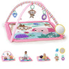 Bright Starts Floral Safari Activity Gym & Play Mat With Take-Along Toys, Ages Newborn +