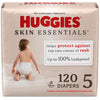 Huggies Size 5 Diapers, Skin Essentials Baby Diapers, Size 5 (27+ Lbs), 120 Count (2 Packs Of 60)