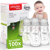 Playtex Baby Nurser Pre-Sterilized Disposable Drop-Ins Bottle Liners, Anti-Colic, Gas Reduction, Closer To Breastfeeding, 8 Oz,