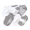Burt'S Bees Baby Baby Socks Ankle Or Crew Height Made With Soft Organic Cotton - 6 Packs With Non-Slip Grips For Babies And Newb