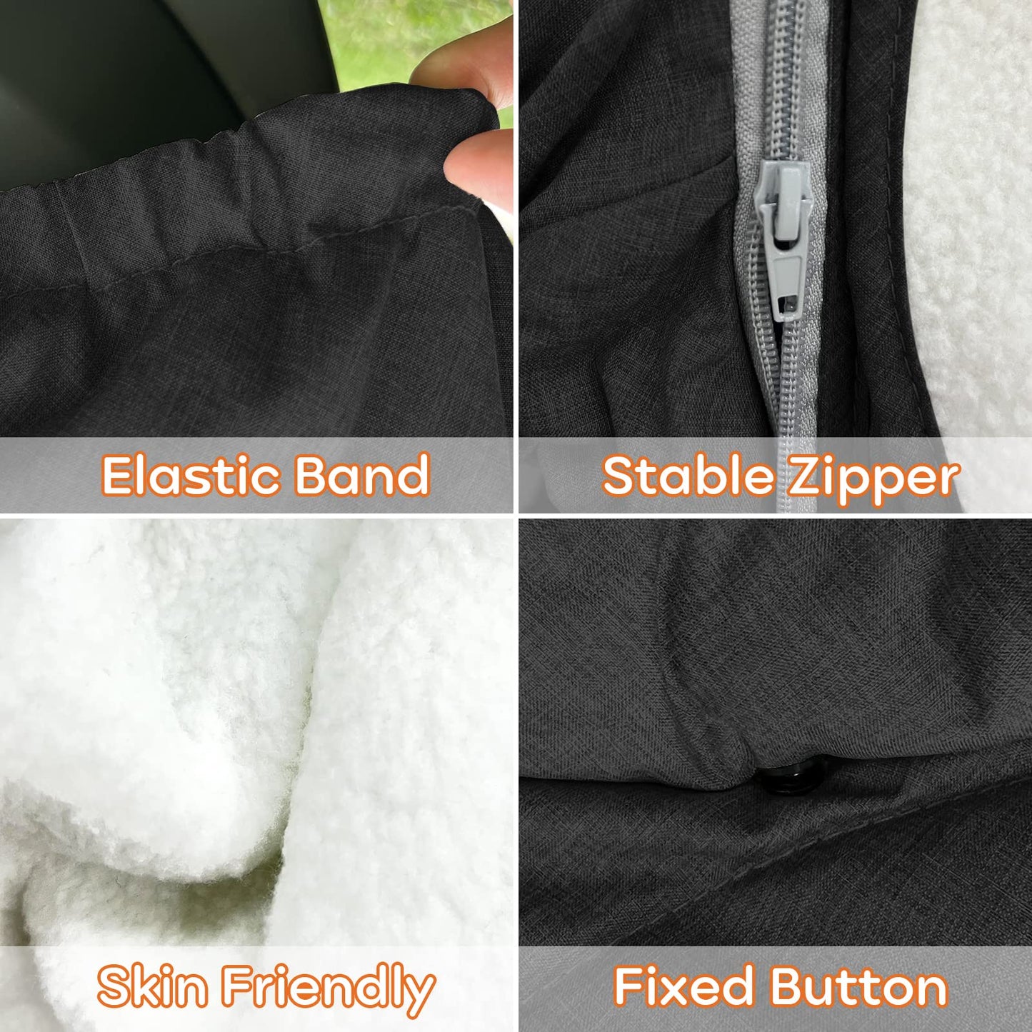 Car Seat Cover Baby Winter Baby Car Seat Cover For Boy Girl Newborn Zipper Peeping Baby Seat Or Stroller - Infant Car Seat Cover
