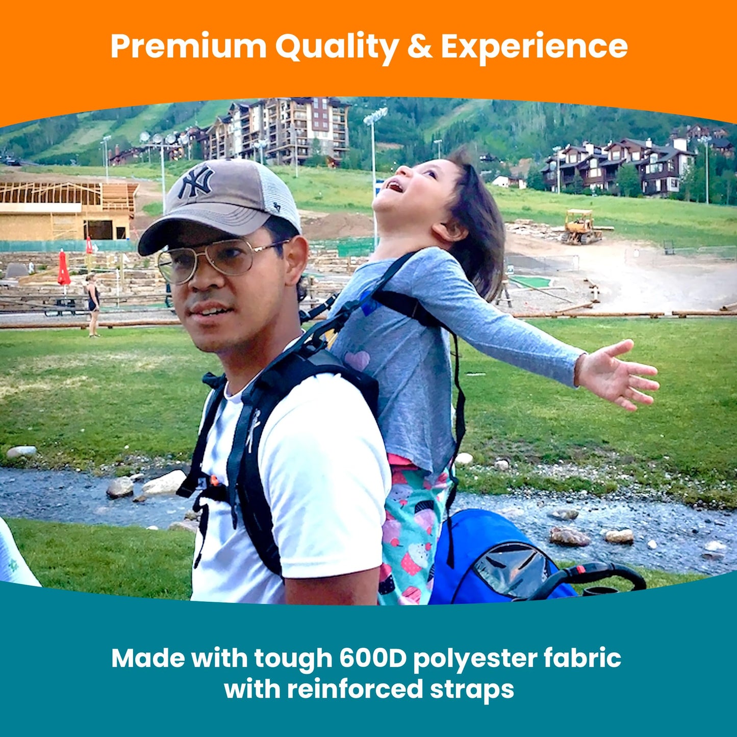 Piggyback Rider Child Safety Harness - Spare Or Replacement For Standing Child Carrier Kids Safety Harness - Unisex Safety Harne