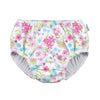 I Play. By Green Sprouts Baby Girls Pull-Up Reusable And Toddler Swim Diaper, White Flower Bouqet, 0-6 Month Us