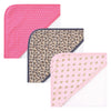 Hudson Baby Unisex Baby Cotton Rich Hooded Towels, Leopard, One Size
