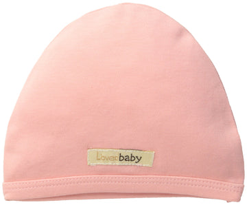 L'Ovedbaby Unisex-Baby Organic Cute Cap, Coral, Newborn (Up To 7 Lbs.)