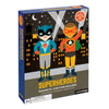 Petit Collage Magnetic Dress Up Superheroes - Magnetic Game Board with Mix and Match Magnetic Pieces, Ideal for Ages 3+ - Includ