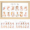 My First Year Photo Frame, 12 Months Baby Picture Frame For Newborn Girl,Boy - Baby Shower Gifts Keepsakes,Monthly Baby'S One Ye